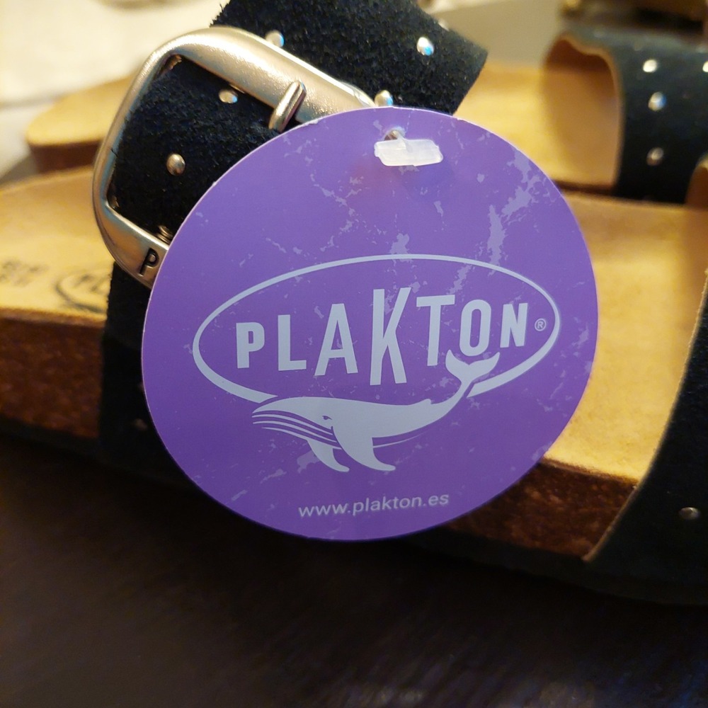 Plakton Wms Claire Handmade Spanish Adjustable Sandals Black Leather 11 NEW! - Picture 6 of 10